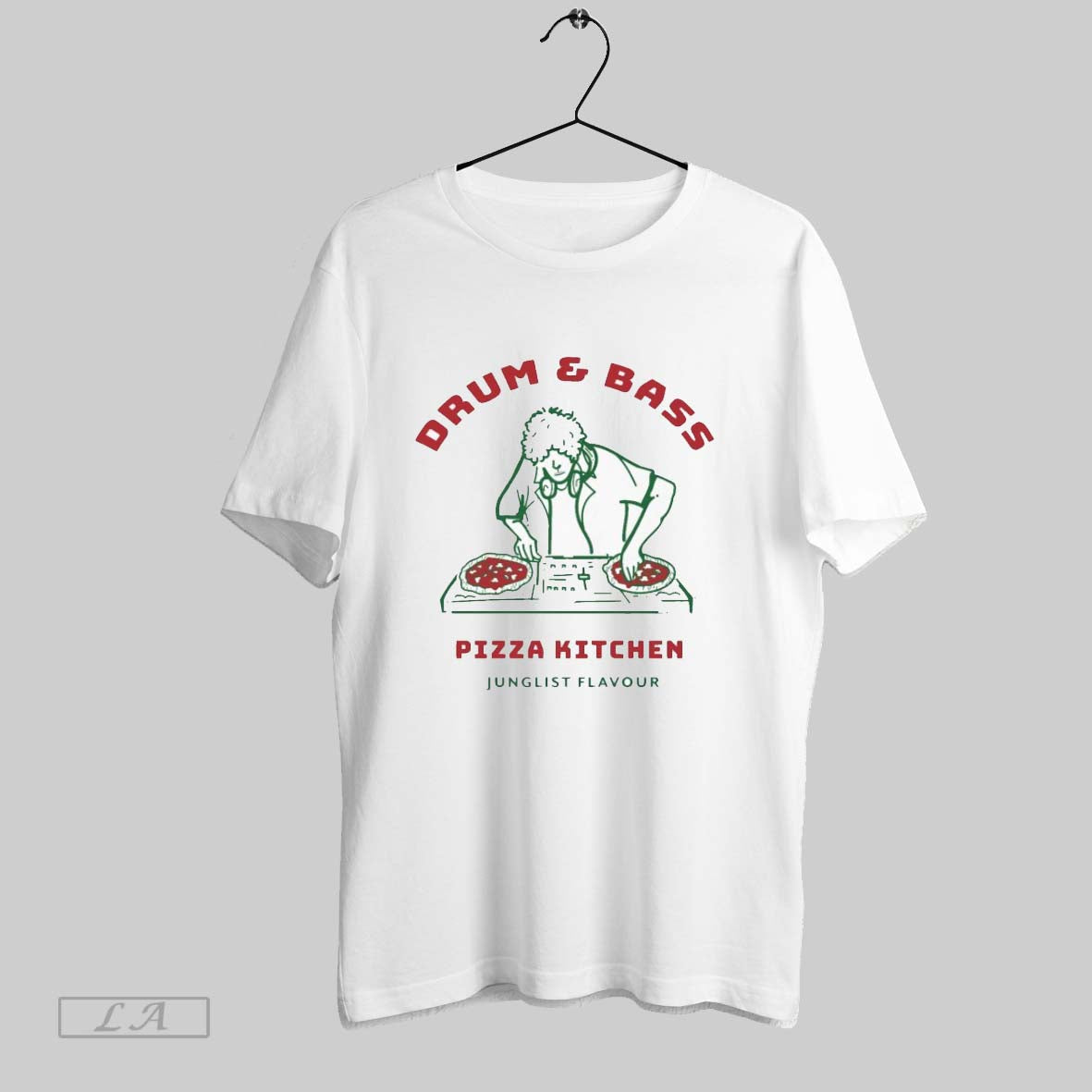 Original Drum And Bass Pizza Kitchen Junglist Flavour - Adult & Kids T-Shirts, Sweatshirts & Hoodies apparel design preview 1