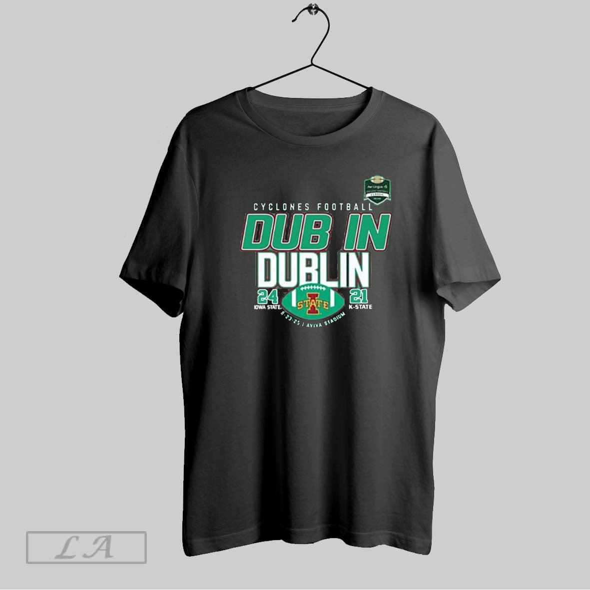 Original Dub In Dublin 2025 Iowa State Defeat K 24 21 - Adult & Kids T-Shirts, Sweatshirts & Hoodies apparel design preview 1