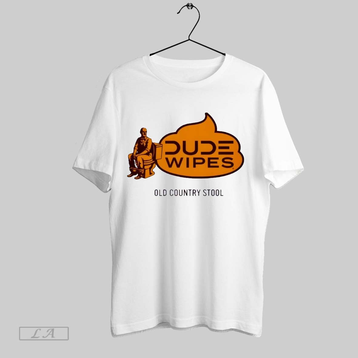 Original Dude Wipes Old Country Stool - Adult & Kids T-Shirts, Sweatshirts & Hoodies apparel design preview 1