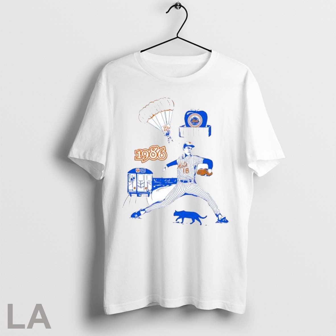 Original Dwight Gooden New York Mets Vintage 1986 Go - Adult & Kids T-Shirts, Sweatshirts & Hoodies apparel design preview 1