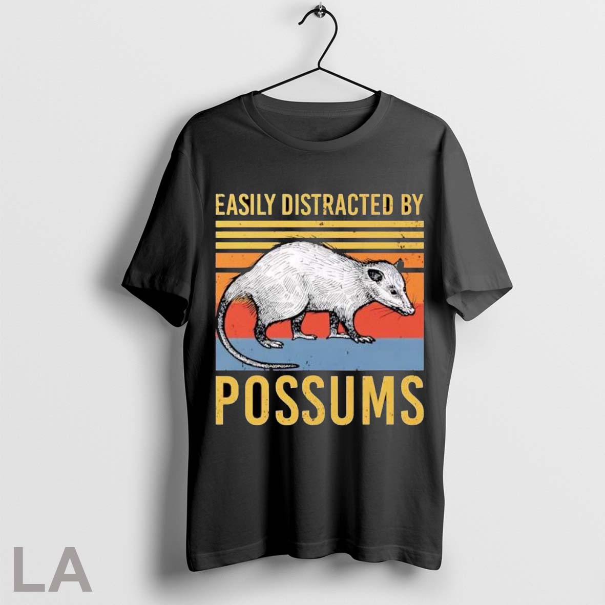 Original Easily Distracted By Possums Vintage Sunset - Adult & Kids T-Shirts, Sweatshirts & Hoodies apparel design preview 1