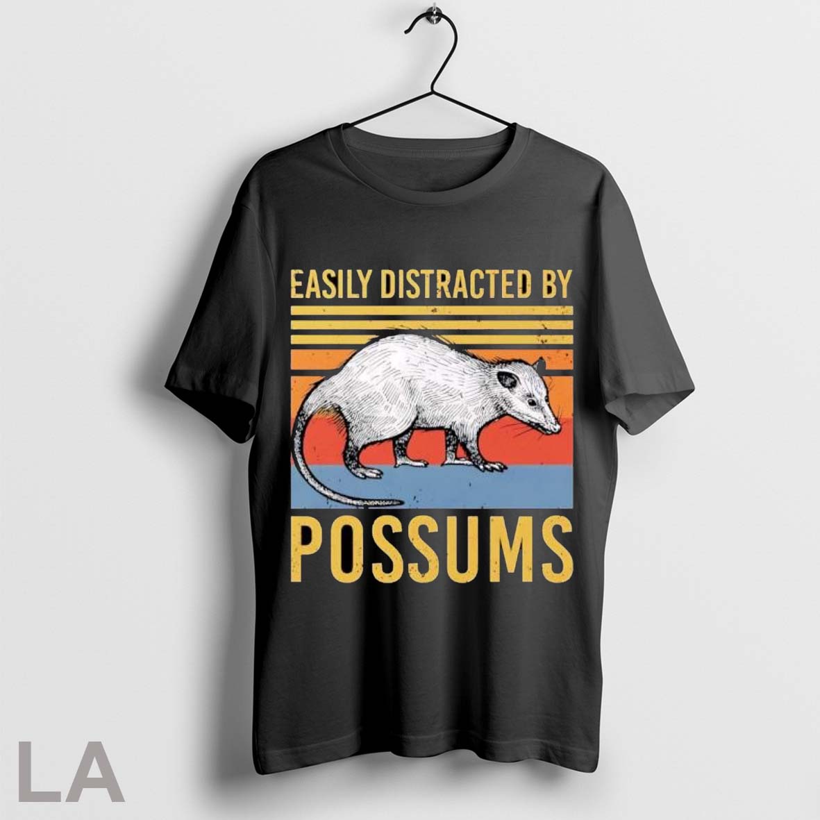 Original Easily Distracted By Possums Vintage Sunset - Adult & Kids T-Shirts, Sweatshirts & Hoodies apparel design preview 1