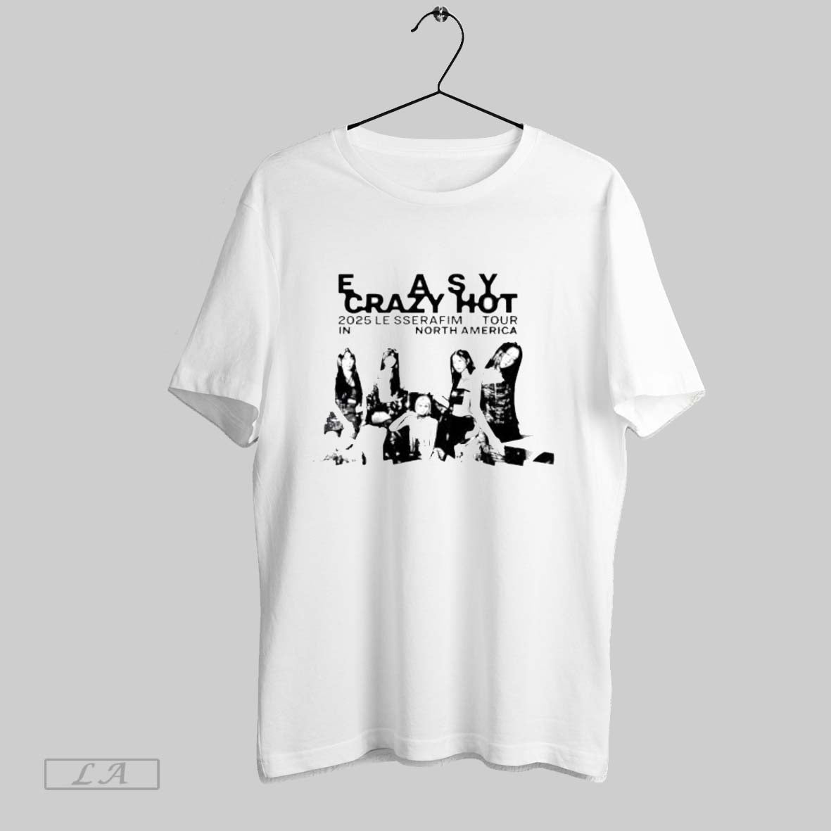 Original Easy Crazy Hot 2025 Le Sserafim Tour In - Adult & Kids T-Shirts, Sweatshirts & Hoodies apparel design preview 1