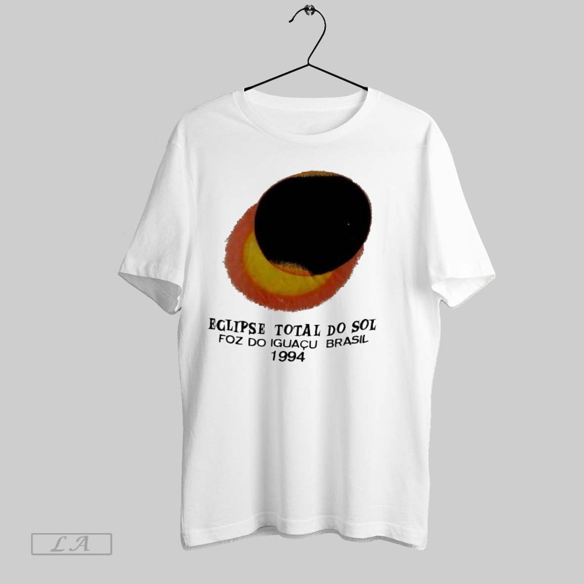 Original Eclipse Total Do Sol Foz Iguacu Brasil 1994 - Adult & Kids T-Shirts, Sweatshirts & Hoodies apparel design preview 1
