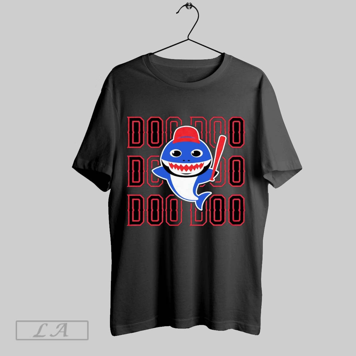 Original Elvis Andrus Wearing Texas Shark Doo - Adult & Kids T-Shirts, Sweatshirts & Hoodies apparel design preview 1