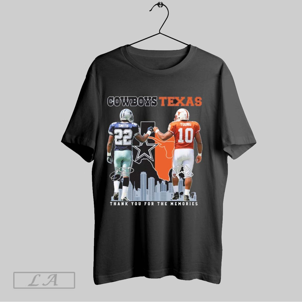 Original Emmitt Smith Dallas Cowboys And Vince Young - Adult & Kids T-Shirts, Sweatshirts & Hoodies apparel design preview 1