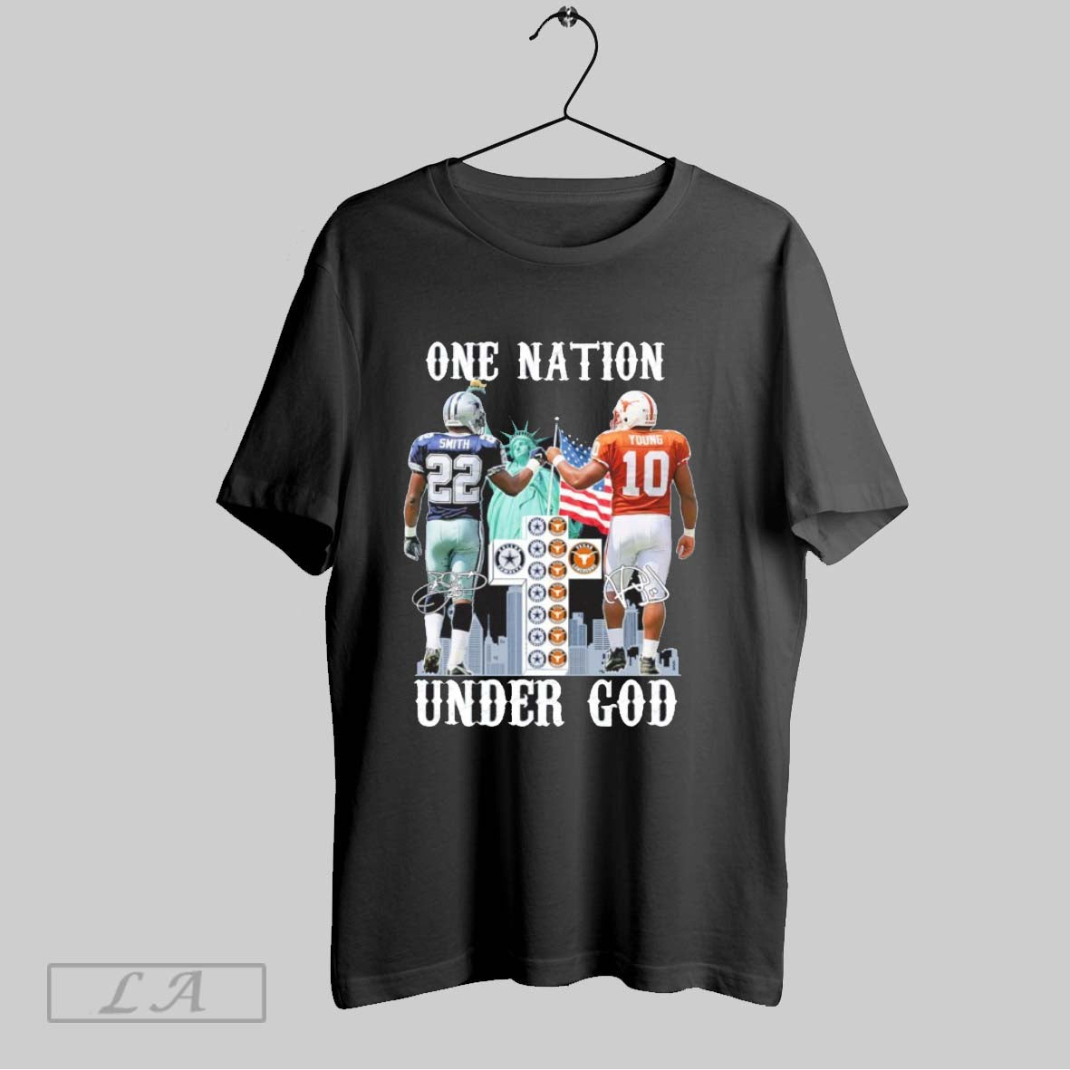 Original Emmitt Smith And Vince Young One Nation - Adult & Kids T-Shirts, Sweatshirts & Hoodies apparel design preview 1