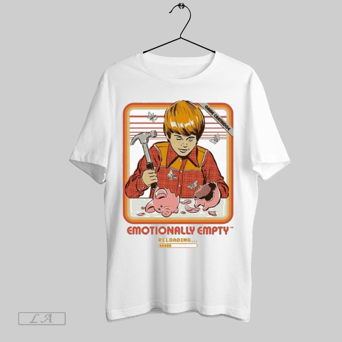 Original Emotionally Empty Reloading Game Cartridge - Adult & Kids T-Shirts, Sweatshirts & Hoodies apparel design preview 1