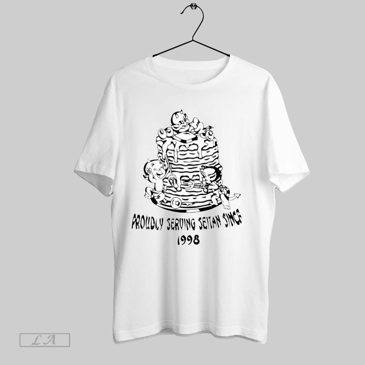 Original Evil Proudly Serving Seitan Since 1998 - Adult & Kids T-Shirts, Sweatshirts & Hoodies apparel design preview 1