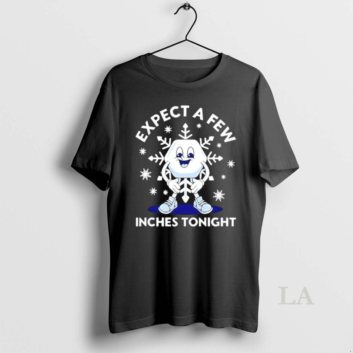 Original Expect A Few Inches Tonight Snowflake - Adult & Kids T-Shirts, Sweatshirts & Hoodies apparel design preview 1