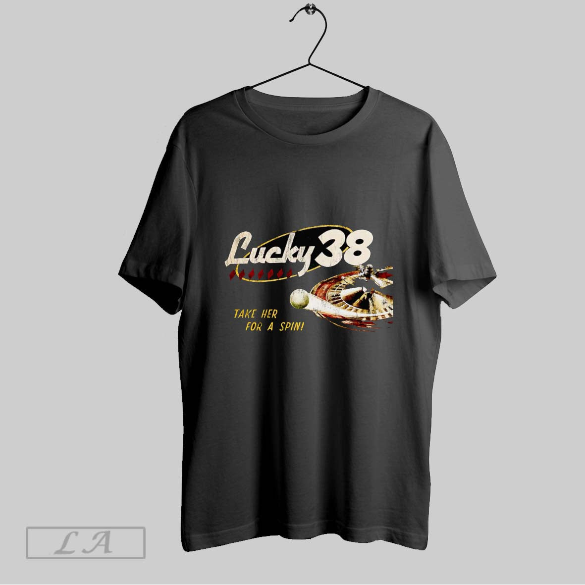 Original Fallout New Vegas Lucky 38 - Adult & Kids T-Shirts, Sweatshirts & Hoodies apparel design preview 1