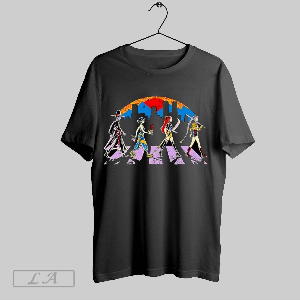 Original Fantasy Characters Abbey Road Skyline - Adult & Kids T-Shirts, Sweatshirts & Hoodies apparel design preview 1
