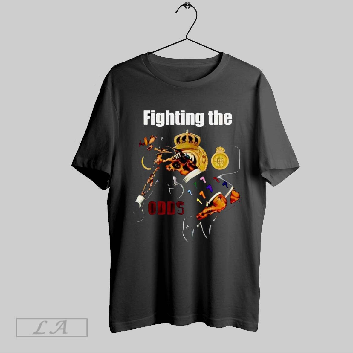 Original Fighting The Odds Champion Boxer - Adult & Kids T-Shirts, Sweatshirts & Hoodies apparel design preview 1