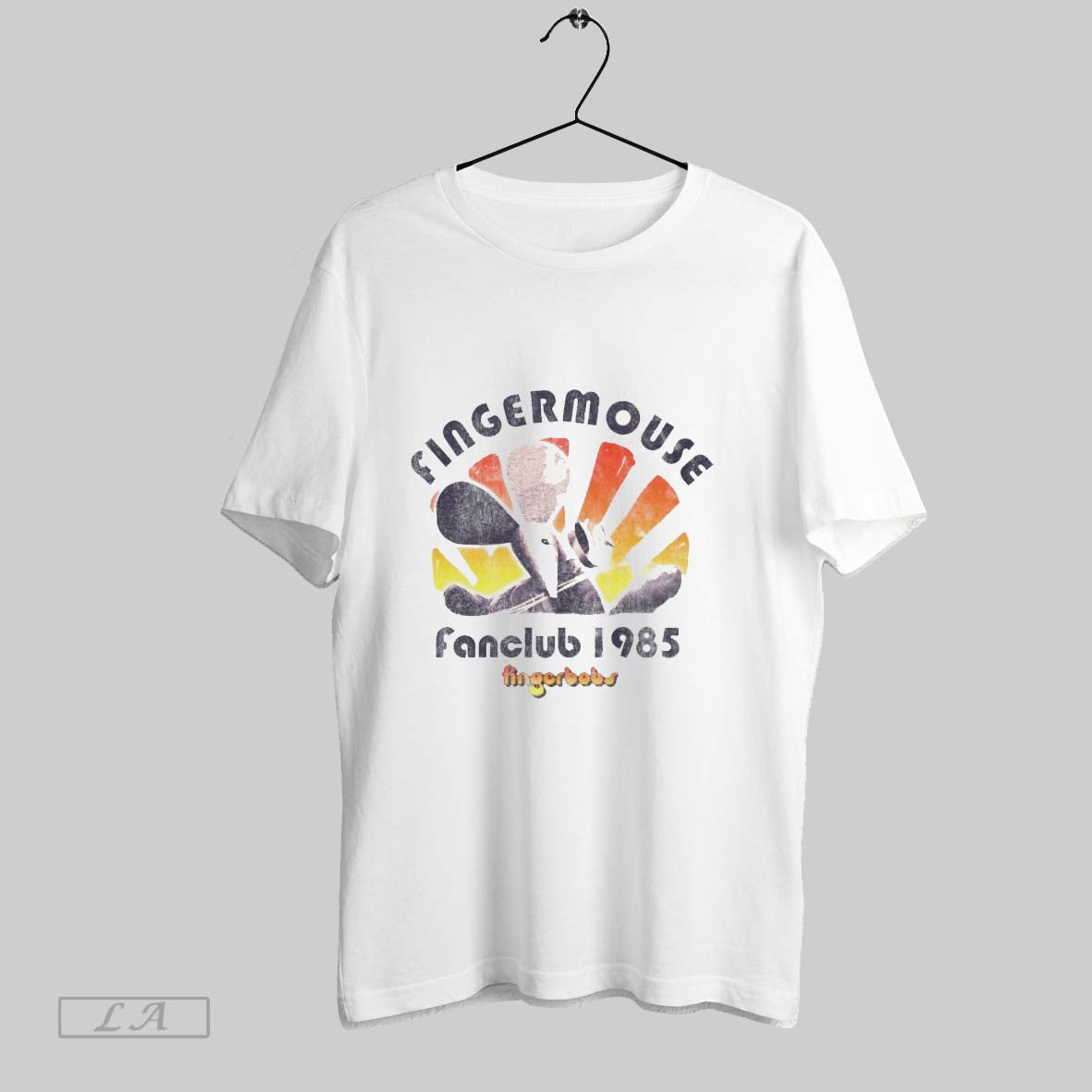 Original Fingermouse Fan Club 80s - Adult & Kids T-Shirts, Sweatshirts & Hoodies apparel design preview 1