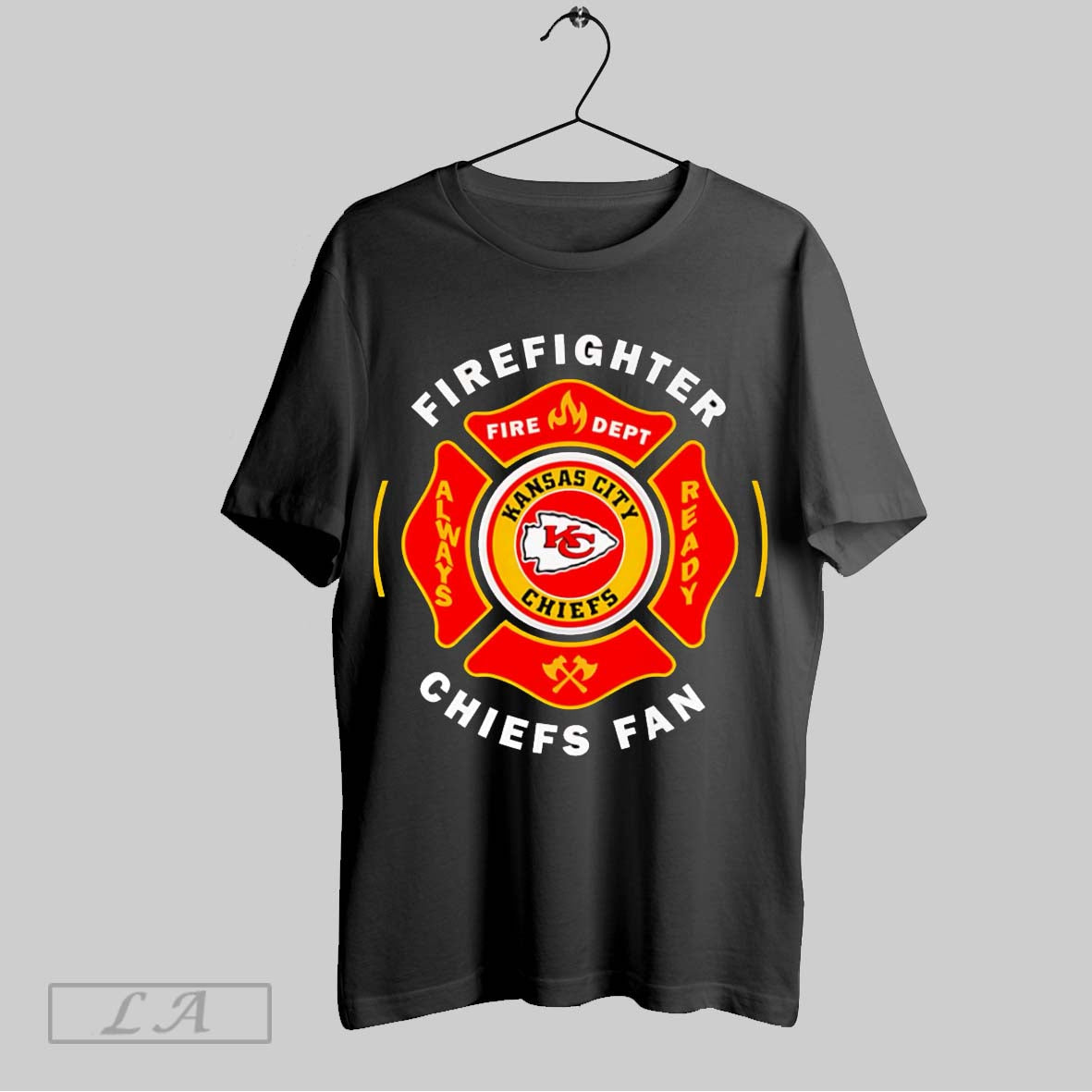 Original Firefighter Always Ready Chiefs Fan - Adult & Kids T-Shirts, Sweatshirts & Hoodies apparel design preview 1