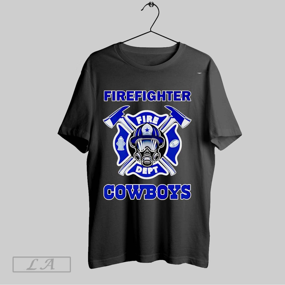 Original Firefighter Fire Dept Cowboys - Adult & Kids T-Shirts, Sweatshirts & Hoodies apparel design preview 1