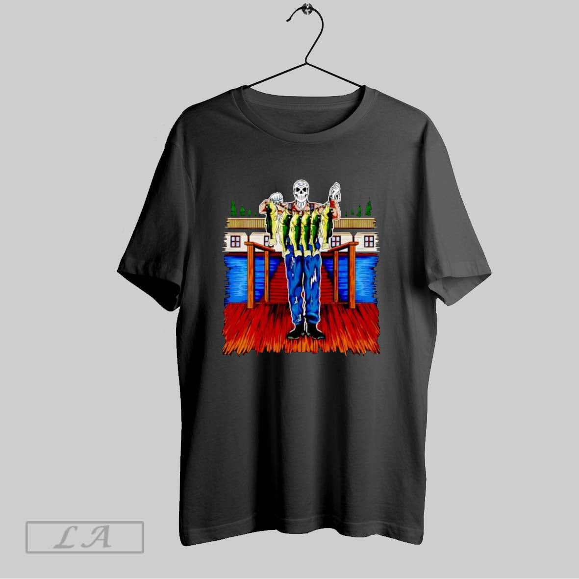 Original Fish For Dinner Skeleton - Adult & Kids T-Shirts, Sweatshirts & Hoodies apparel design preview 1