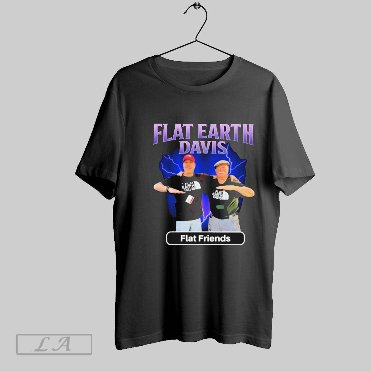 Original Flat Earth Davis Friends - Adult & Kids T-Shirts, Sweatshirts & Hoodies apparel design preview 1