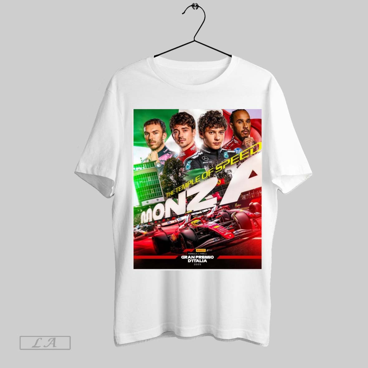 Original Formula 1 Pirelli Gran Premio Ditalia 2025 - Adult & Kids T-Shirts, Sweatshirts & Hoodies apparel design preview 1