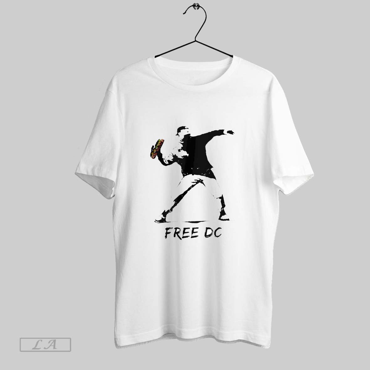Original Free Dc Sandwich Thrower Banksy - Adult & Kids T-Shirts, Sweatshirts & Hoodies apparel design preview 1