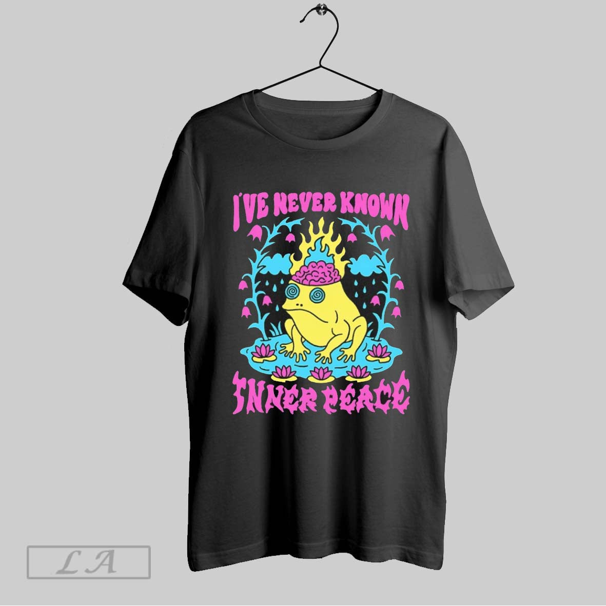 Original Frog Ive Never Known Inner Peace - Adult & Kids T-Shirts, Sweatshirts & Hoodies apparel design preview 1