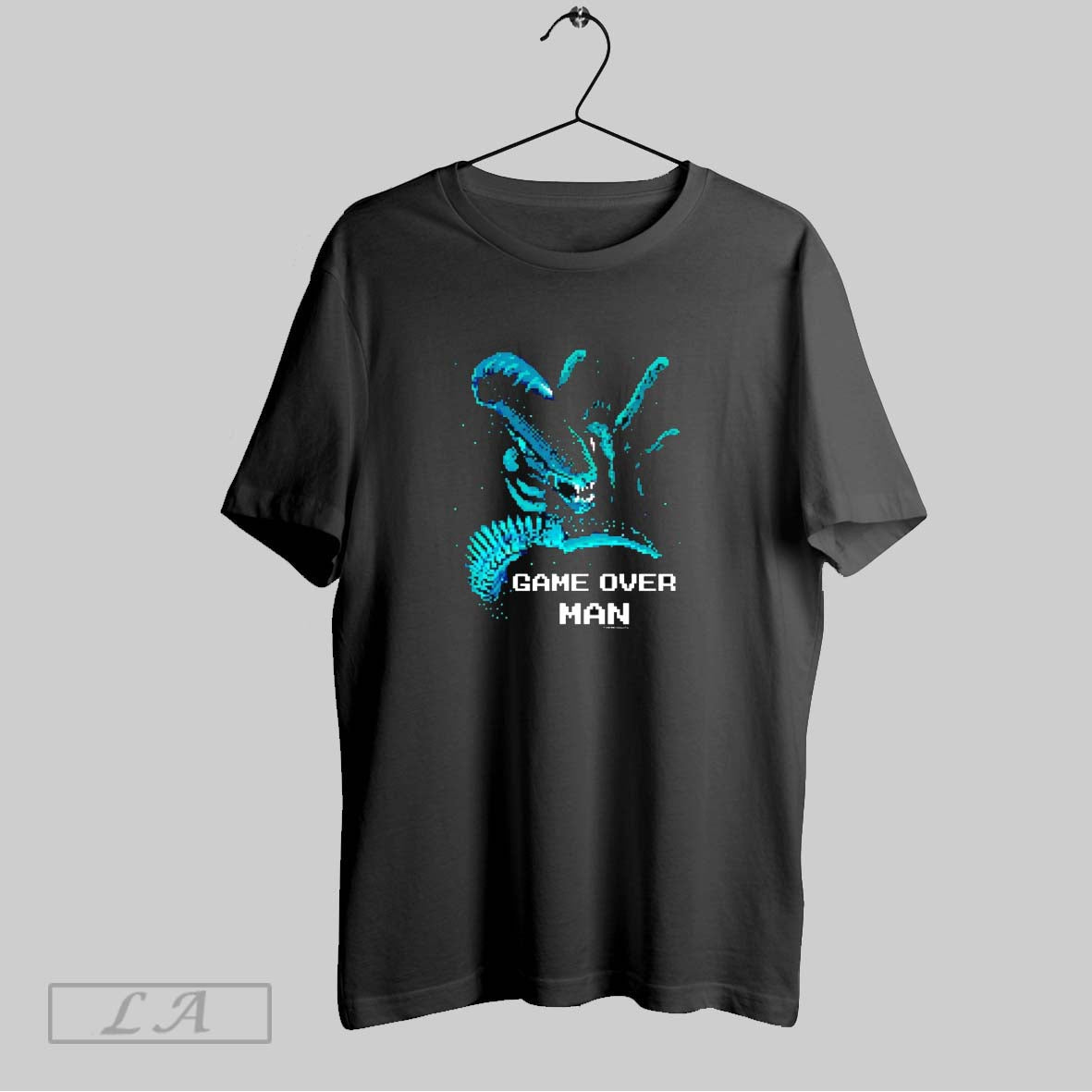 Original Game Over Man Aliens Pixel - Adult & Kids T-Shirts, Sweatshirts & Hoodies apparel design preview 1