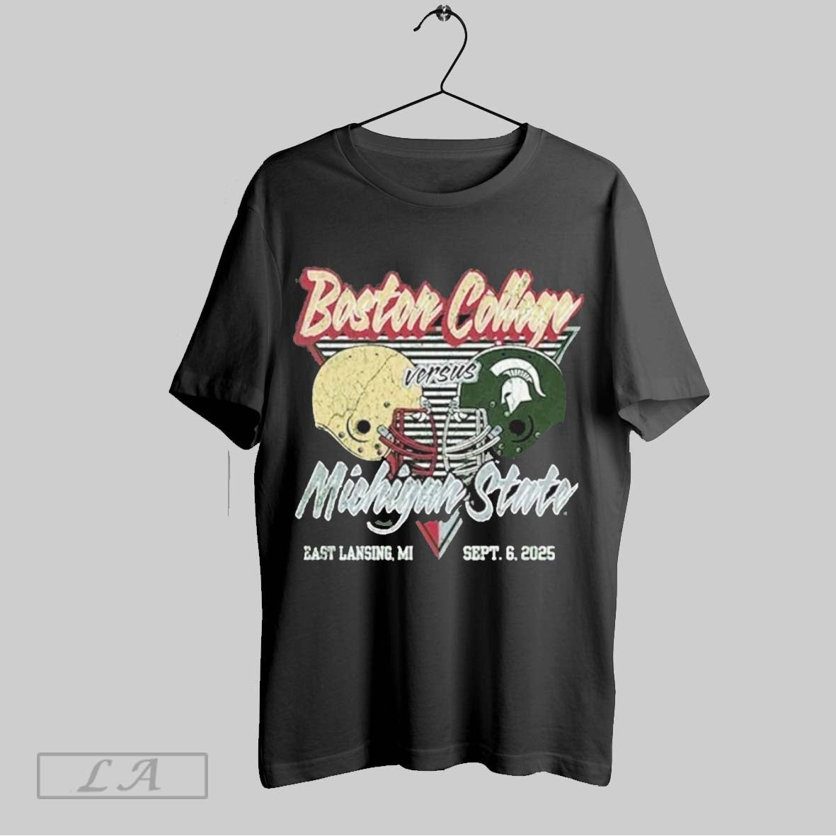 Original Gameday Michigan State Vs Boston College - Adult & Kids T-Shirts, Sweatshirts & Hoodies apparel design preview 1