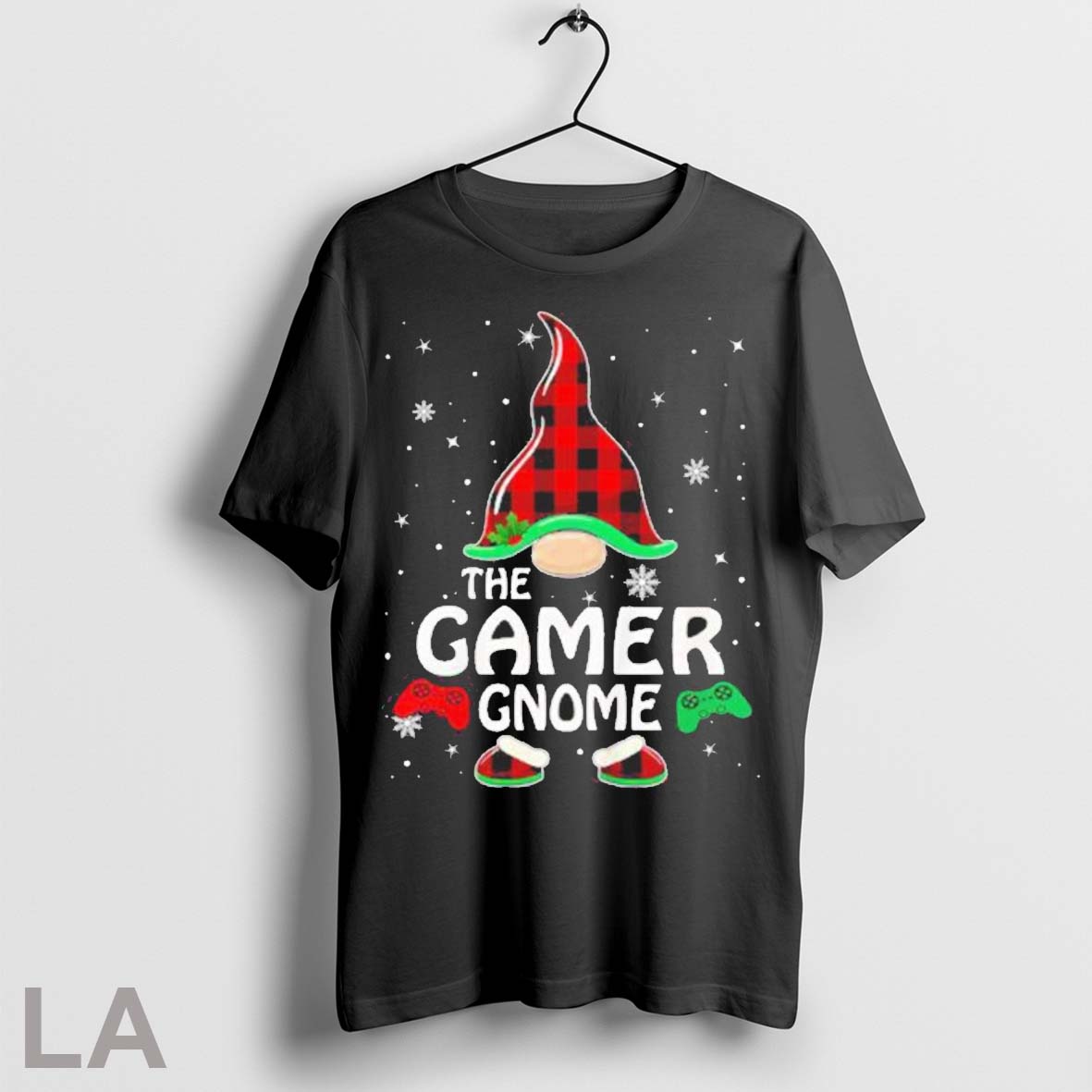 Original Gamer Gnome Buffalo Plaid Matching Family - Adult & Kids T-Shirts, Sweatshirts & Hoodies apparel design preview 1