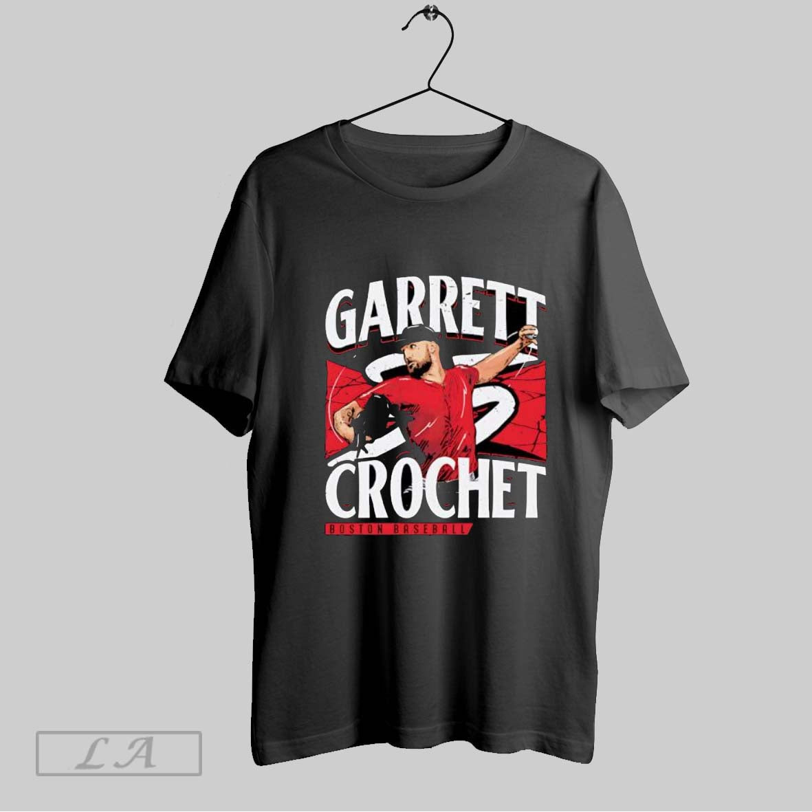 Original Garrett Crochet Boston Player Name Baseball - Adult & Kids T-Shirts, Sweatshirts & Hoodies apparel design preview 1