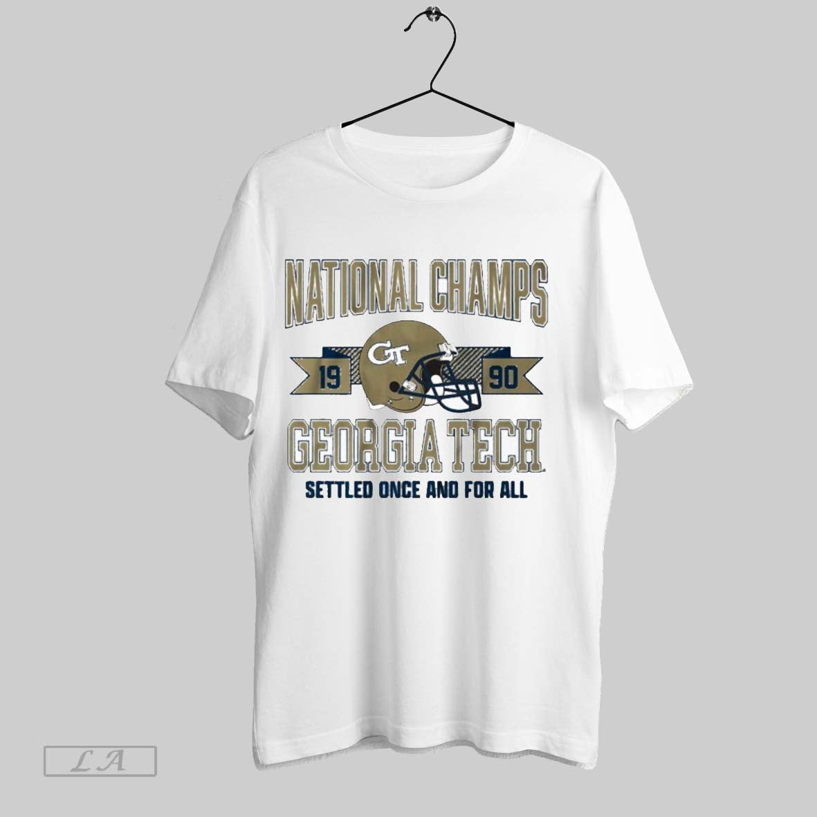 Original Georgia Tech Yellow Jackets 1990 National - Adult & Kids T-Shirts, Sweatshirts & Hoodies apparel design preview 1