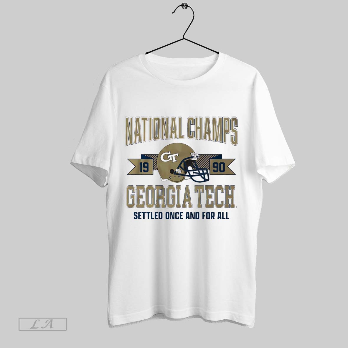 Original Georgia Tech Yellow Jackets Football 1990 - Adult & Kids T-Shirts, Sweatshirts & Hoodies apparel design preview 1