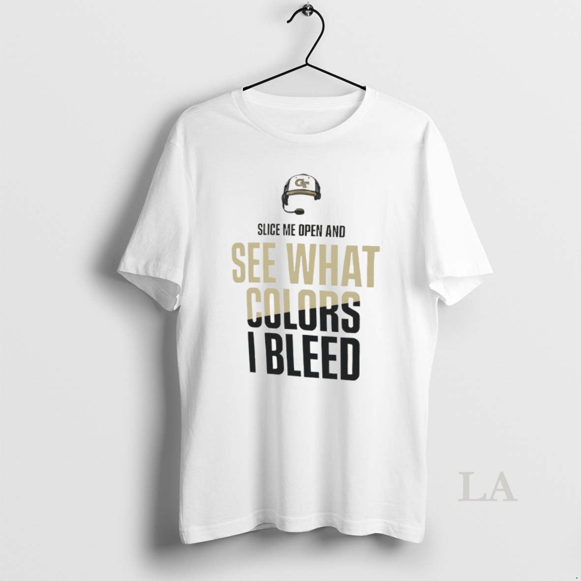 Original Georgia Tech Yellow Jackets Football Slice - Adult & Kids T-Shirts, Sweatshirts & Hoodies apparel design preview 1
