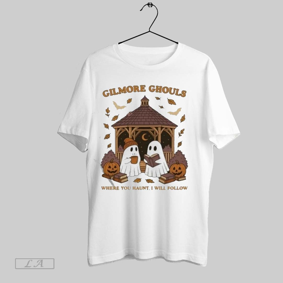 Original Gilmore Ghouls Halloween Cute Ghosts Pumpkin - Adult & Kids T-Shirts, Sweatshirts & Hoodies apparel design preview 1