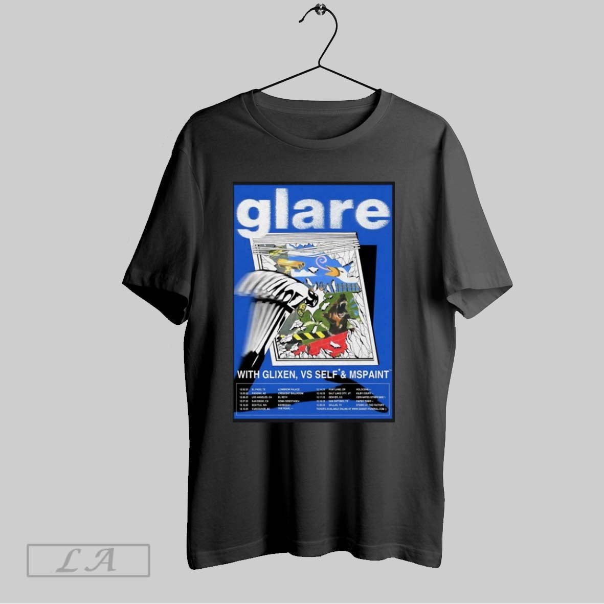 Original Glare Glixen Vs Self And Mspaint West Coast - Adult & Kids T-Shirts, Sweatshirts & Hoodies apparel design preview 1