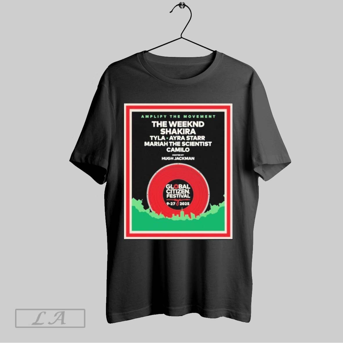 Original Global Citizen Gcf 2025 The Weekend Shakira - Adult & Kids T-Shirts, Sweatshirts & Hoodies apparel design preview 1
