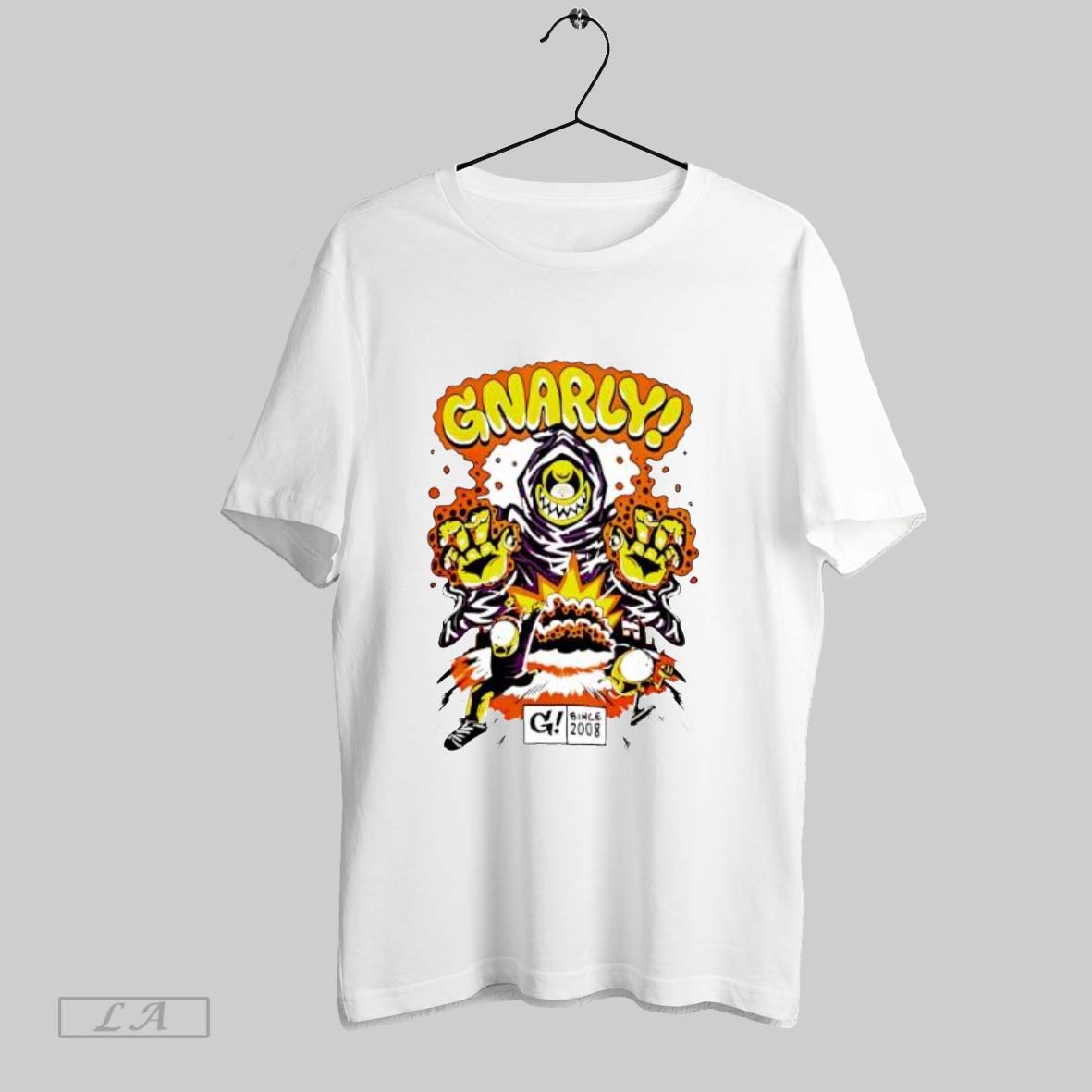 Original Gnarly Since 2008 Monster Character - Adult & Kids T-Shirts, Sweatshirts & Hoodies apparel design preview 1