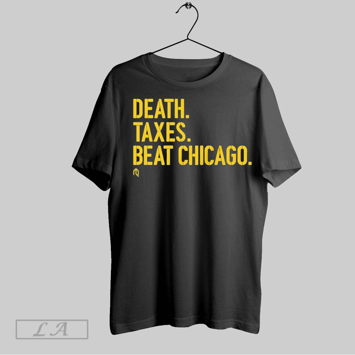Original Green Bay Packers Death Taxes Beat Chicago - Adult & Kids T-Shirts, Sweatshirts & Hoodies apparel design preview 1
