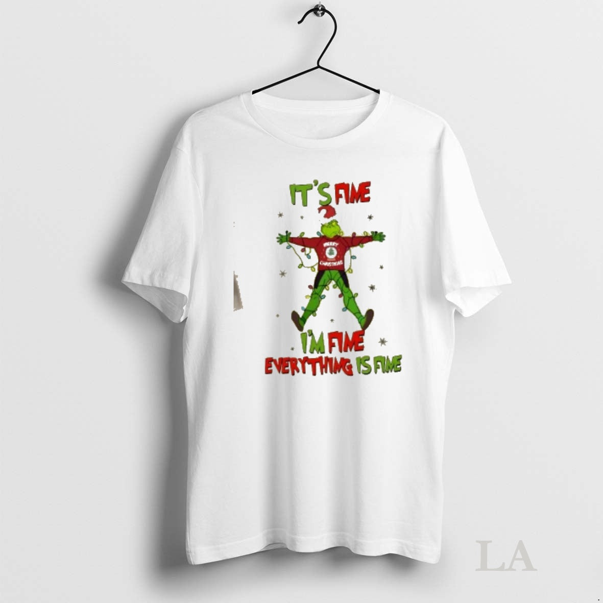 Original Grinch Merry Christmas Its Fine Im - Adult & Kids T-Shirts, Sweatshirts & Hoodies apparel design preview 1