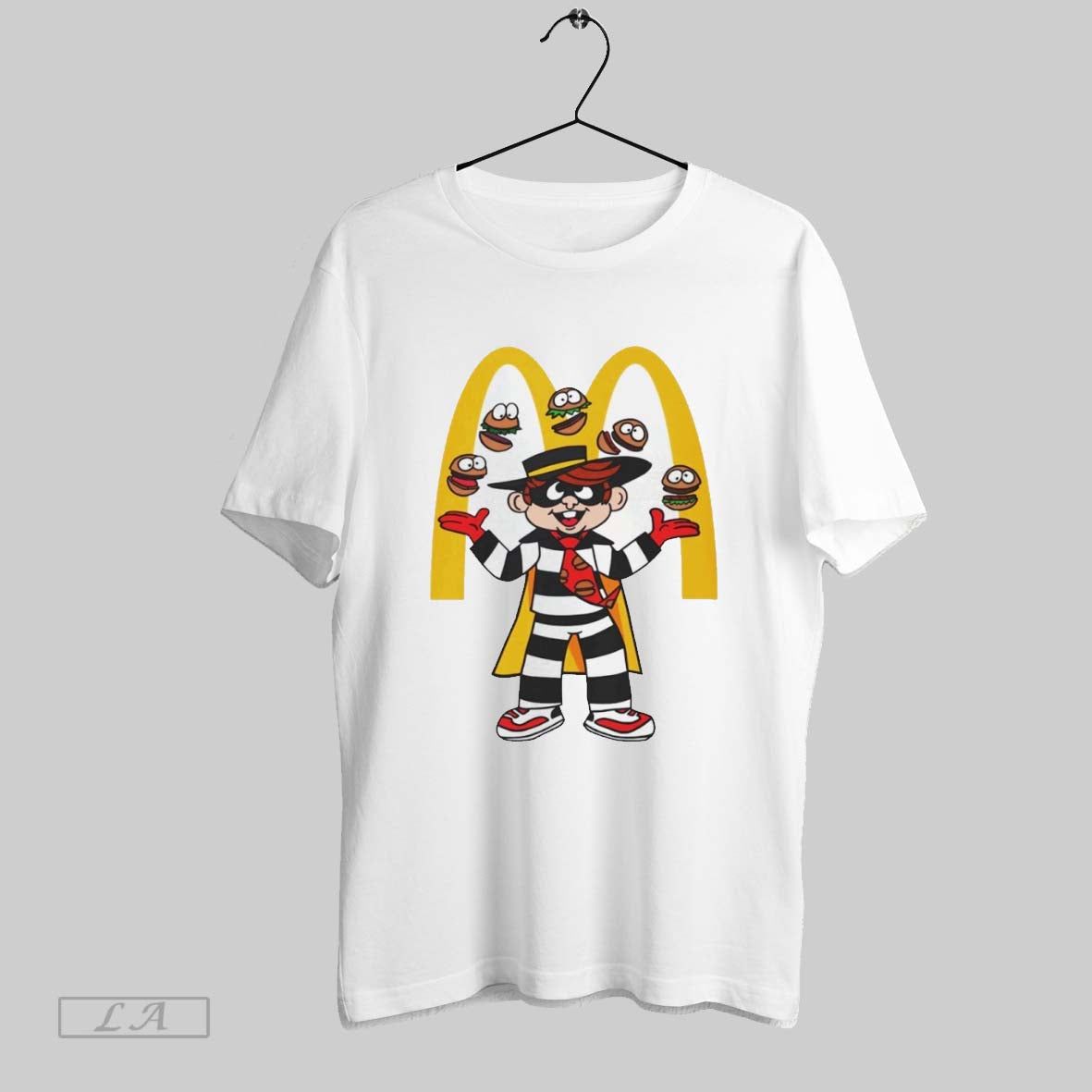 Original Hamburglar Juggling Burgers - Adult & Kids T-Shirts, Sweatshirts & Hoodies apparel design preview 1