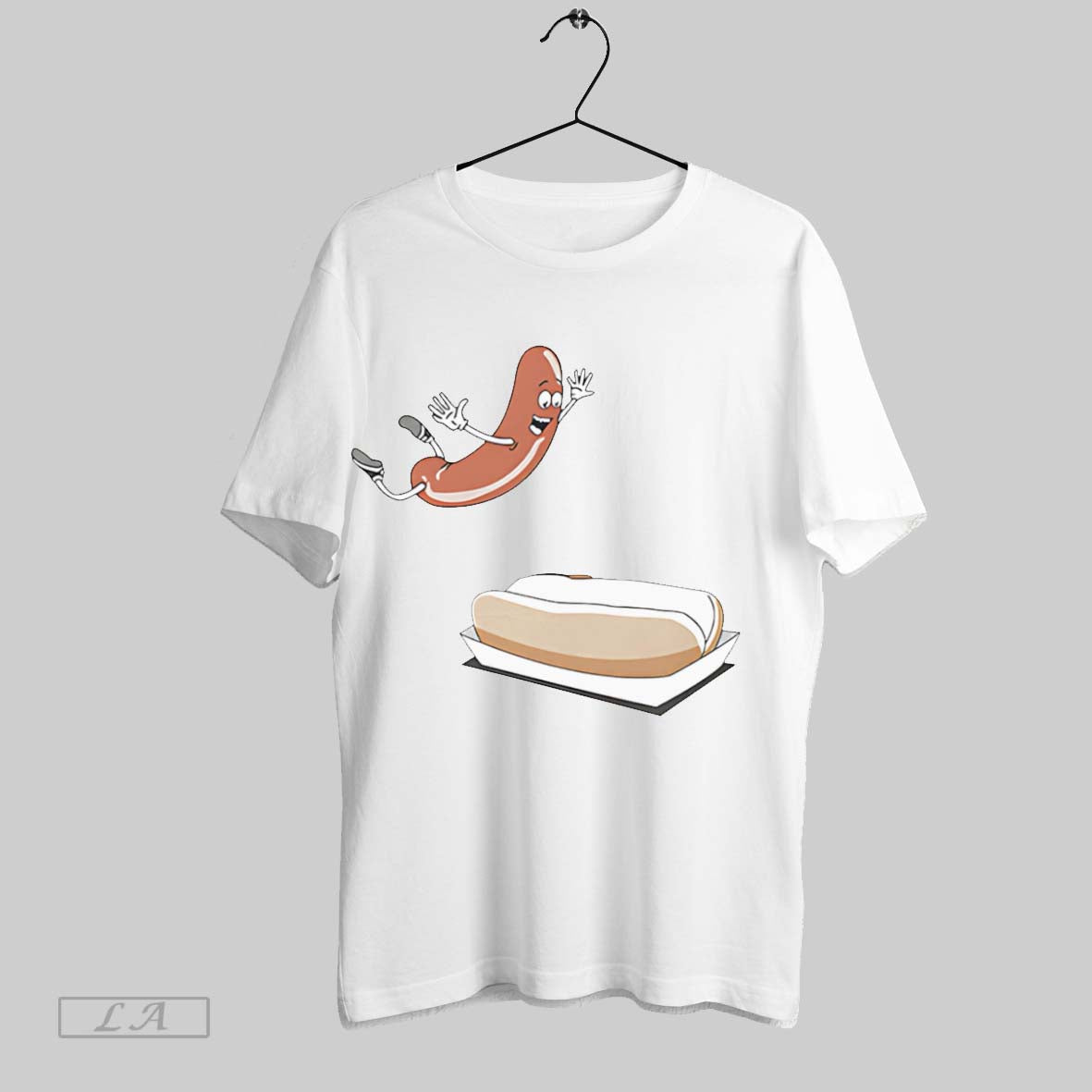 Original Happy Hot Dog - Adult & Kids T-Shirts, Sweatshirts & Hoodies apparel design preview 1