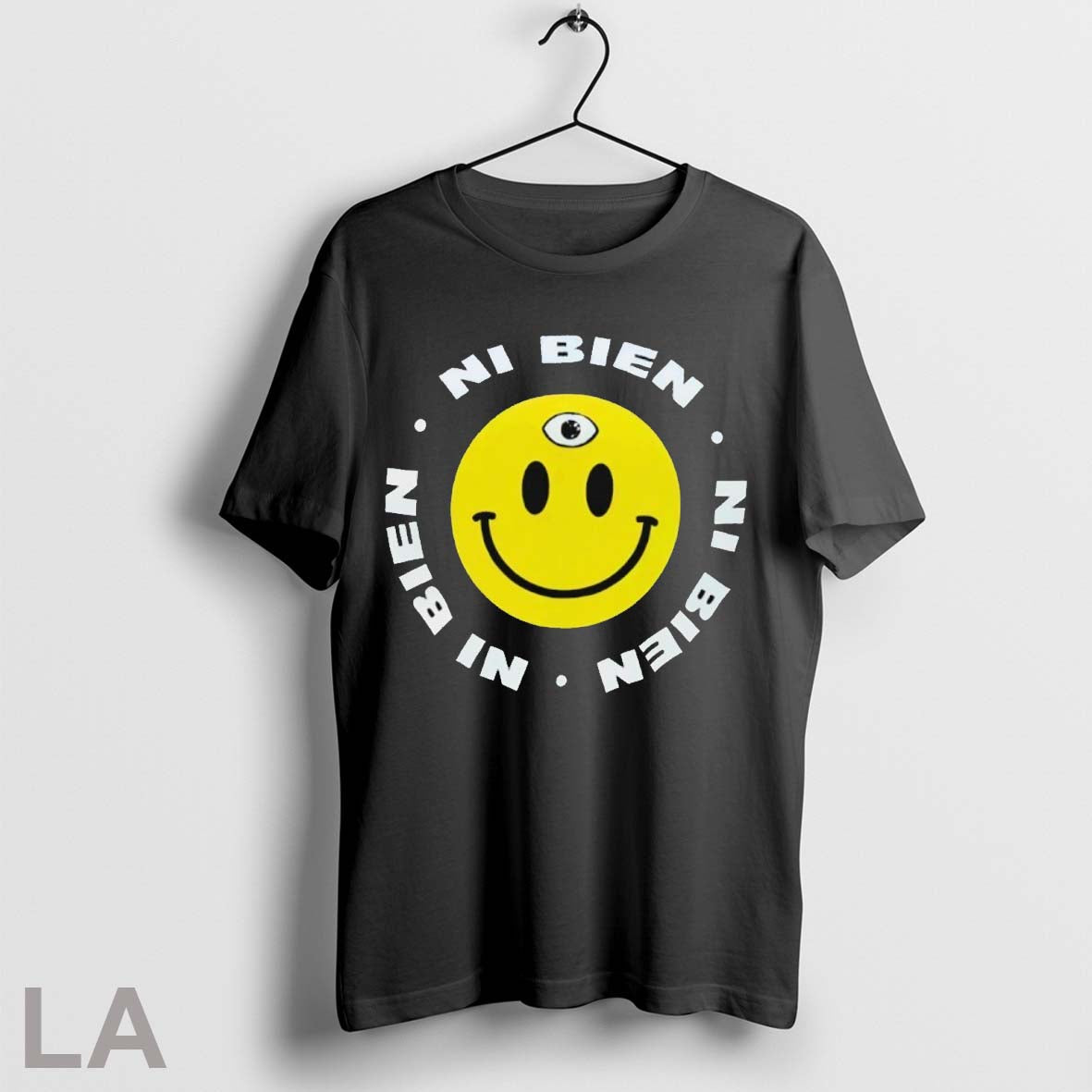 Original Harrison Bader Wearing Ni Bien Smiley Face - Adult & Kids T-Shirts, Sweatshirts & Hoodies apparel design preview 1