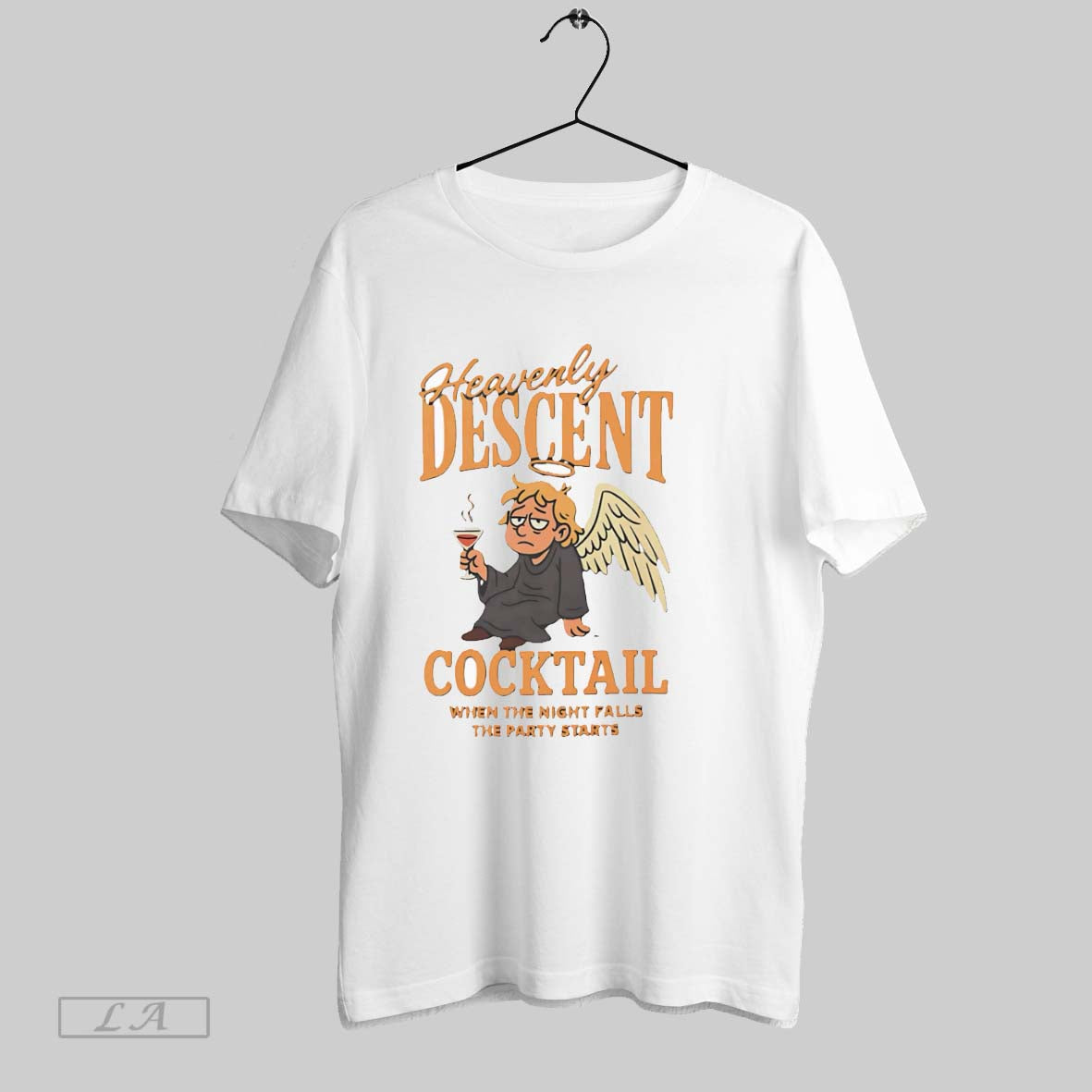 Original Heavenly Descent Cocktail White Poster - Adult & Kids T-Shirts, Sweatshirts & Hoodies apparel design preview 1