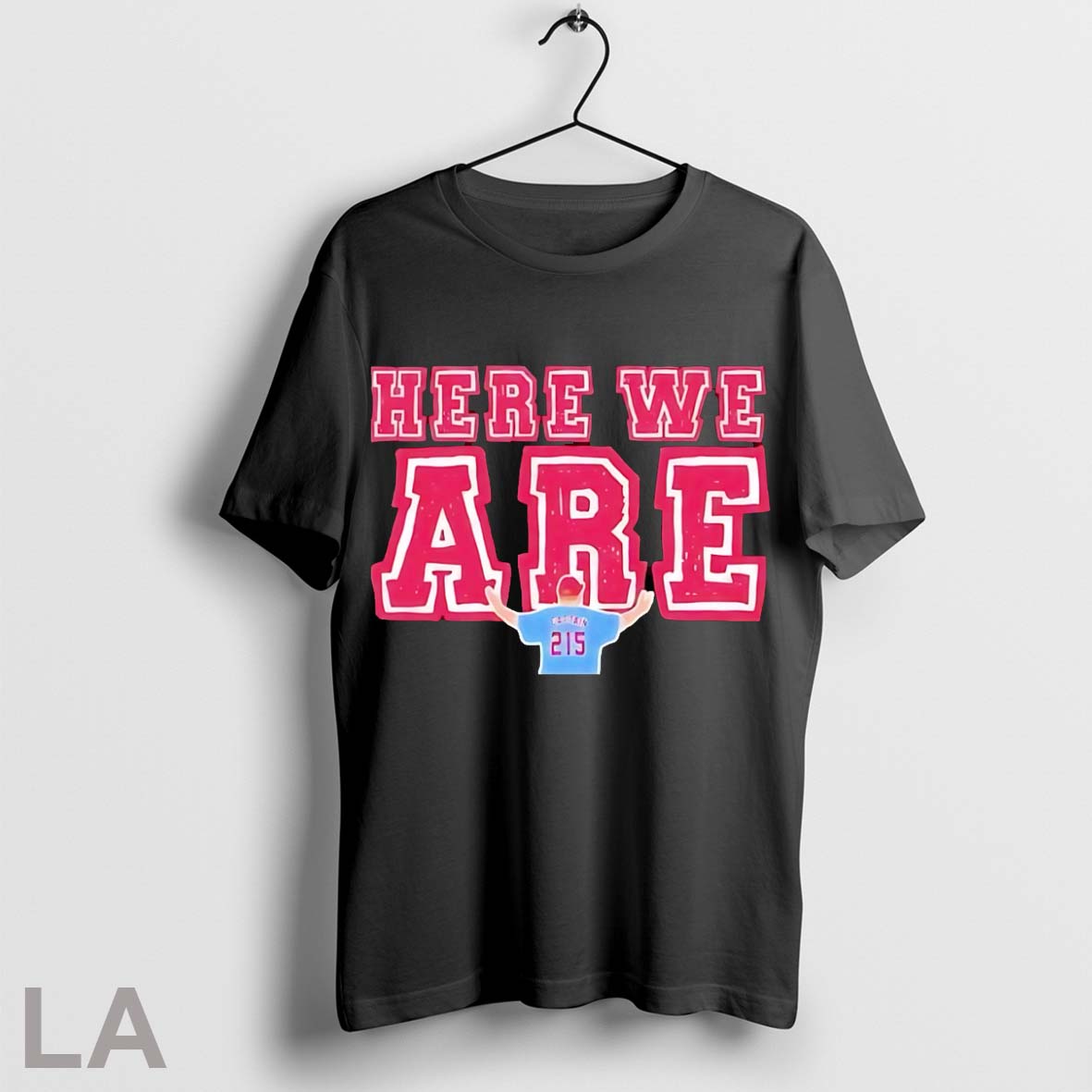 Original Here We Are 215 Philadelphia Phillies - Adult & Kids T-Shirts, Sweatshirts & Hoodies apparel design preview 1