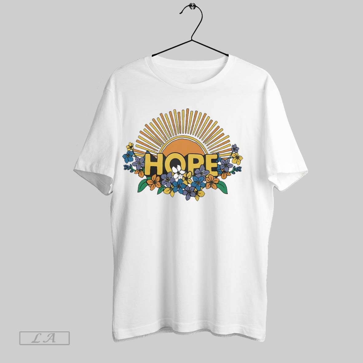 Original Hope Sun And Flowers - Adult & Kids T-Shirts, Sweatshirts & Hoodies apparel design preview 1