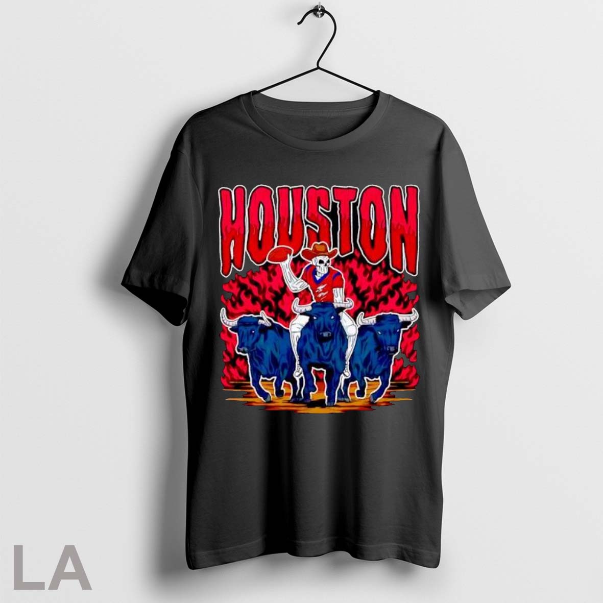 Original Houston Texans Skeleton Cowboy Riding Bulls - Adult & Kids T-Shirts, Sweatshirts & Hoodies apparel design preview 1