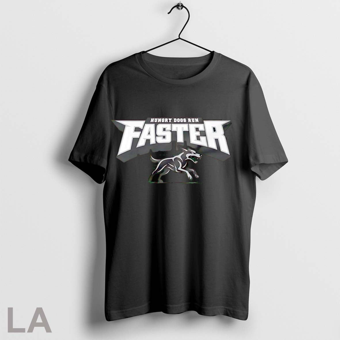 Original Hungry Dogs Run Faster - Adult & Kids T-Shirts, Sweatshirts & Hoodies apparel design preview 1