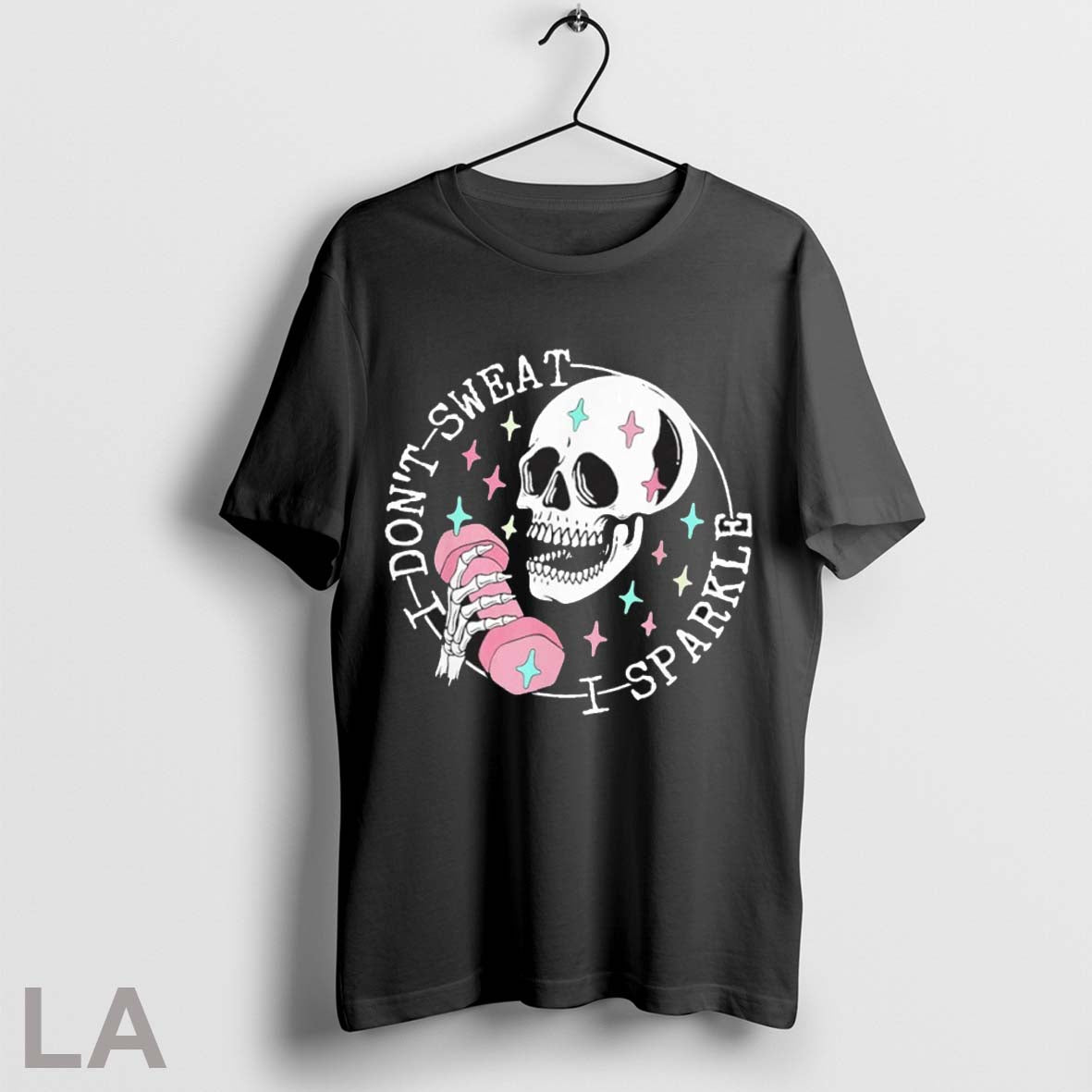 Original I Dont Sweat Sparkle Skull - Adult & Kids T-Shirts, Sweatshirts & Hoodies apparel design preview 1