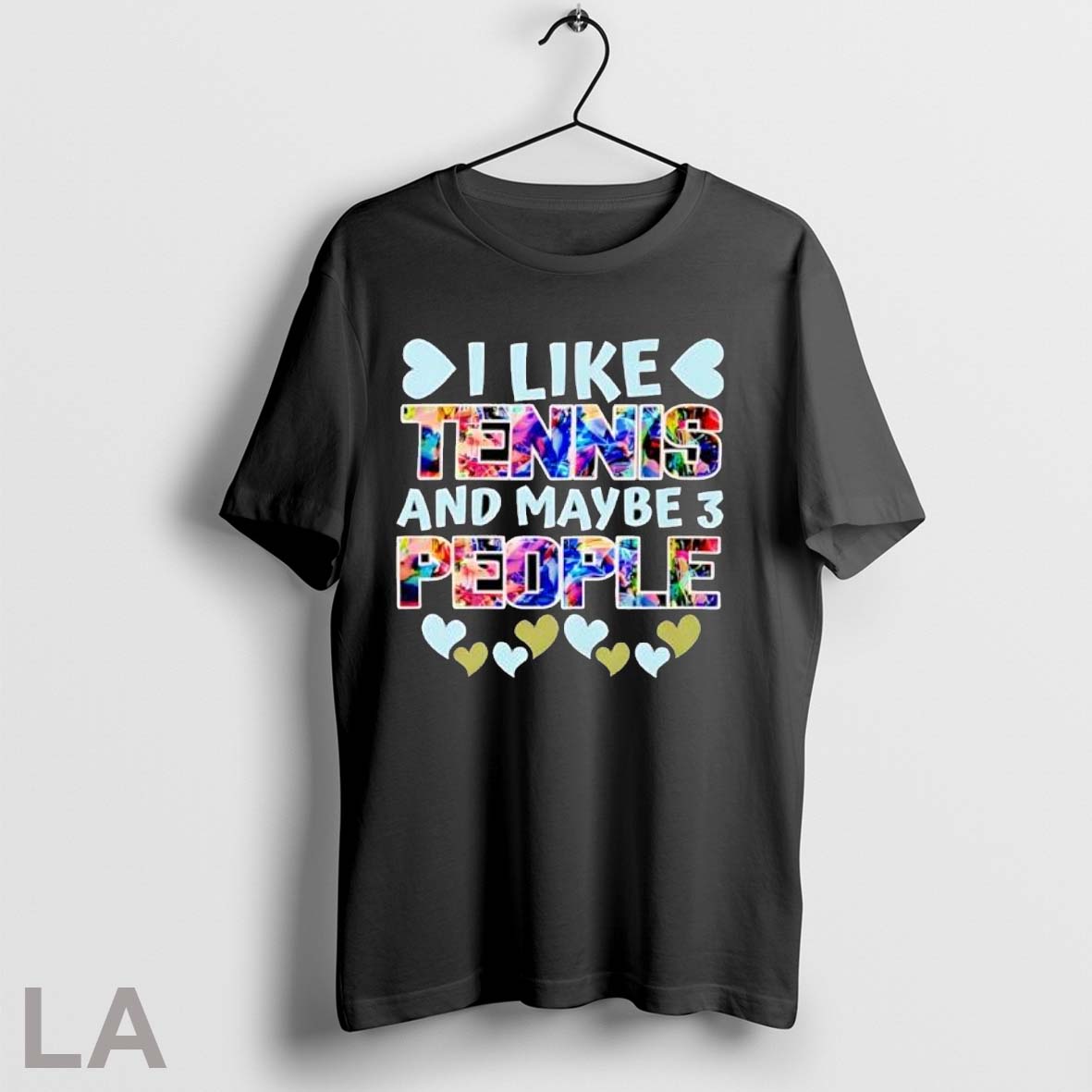 Original I Like Tennis And Maybe 3 People Heart - Adult & Kids T-Shirts, Sweatshirts & Hoodies apparel design preview 1