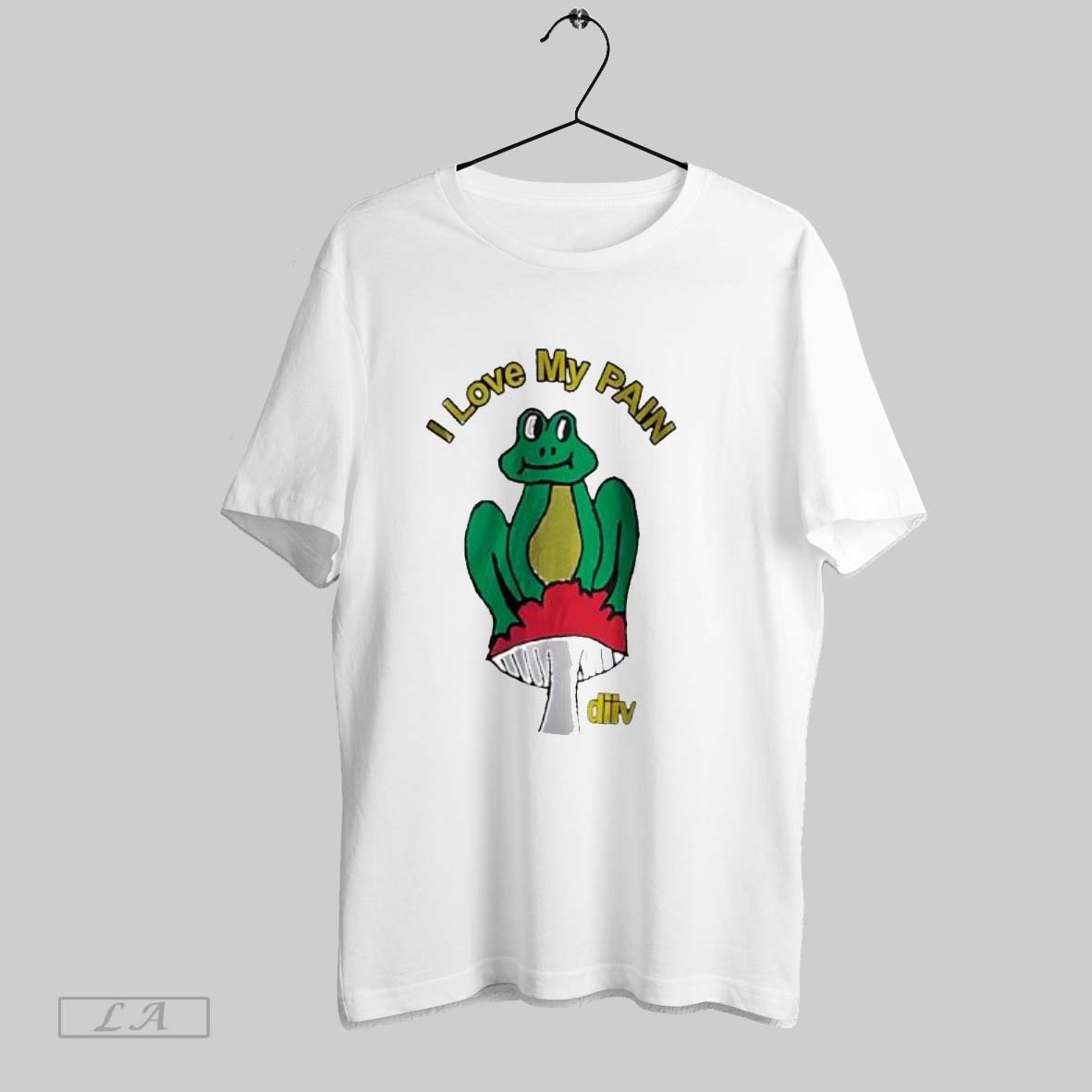 Original I Love My Pain Frog Mushroom Dillv Graphic - Adult & Kids T-Shirts, Sweatshirts & Hoodies apparel design preview 1