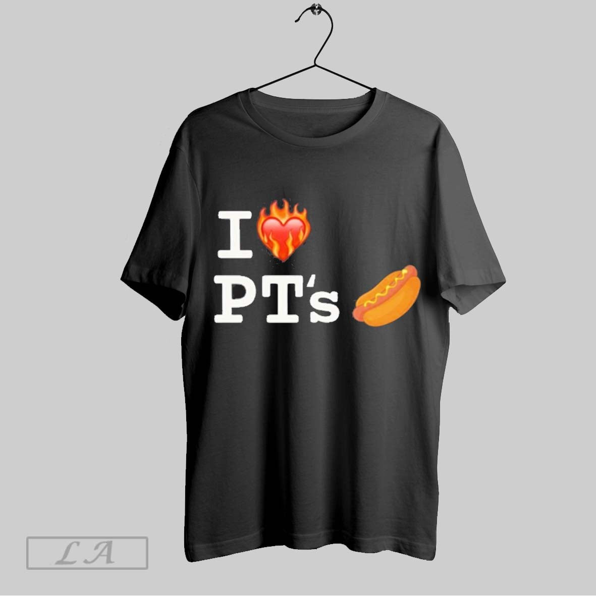 Original I Love Pts Hot Dog Heart Fire - Adult & Kids T-Shirts, Sweatshirts & Hoodies apparel design preview 1